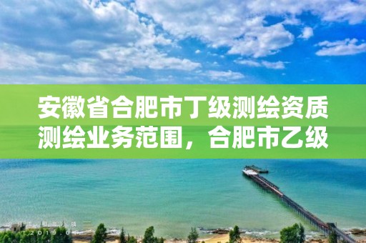 安徽省合肥市丁级测绘资质测绘业务范围，合肥市乙级测绘公司