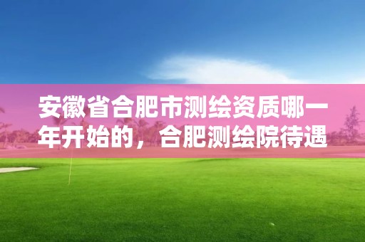 安徽省合肥市测绘资质哪一年开始的，合肥测绘院待遇怎么样