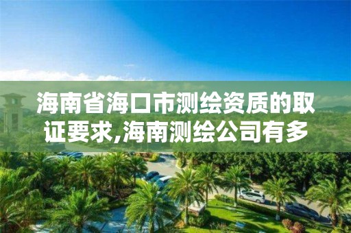 海南省海口市测绘资质的取证要求,海南测绘公司有多少家