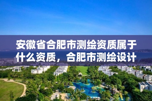 安徽省合肥市测绘资质属于什么资质，合肥市测绘设计院