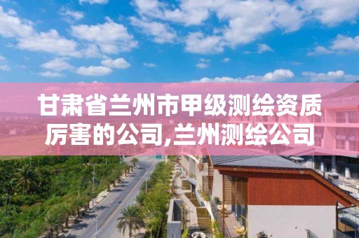 甘肃省兰州市甲级测绘资质厉害的公司,兰州测绘公司排名