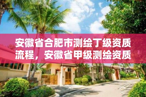 安徽省合肥市测绘丁级资质流程，安徽省甲级测绘资质单位