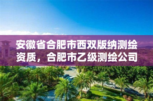 安徽省合肥市西双版纳测绘资质，合肥市乙级测绘公司