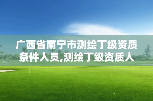 广西省南宁市测绘丁级资质条件人员,测绘丁级资质人员要求