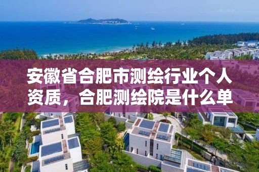 安徽省合肥市测绘行业个人资质，合肥测绘院是什么单位