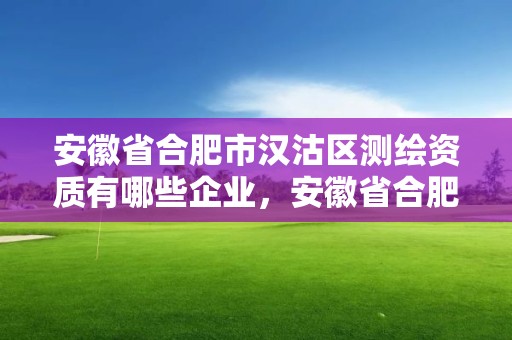 安徽省合肥市汉沽区测绘资质有哪些企业，安徽省合肥市汉沽区测绘资质有哪些企业公司