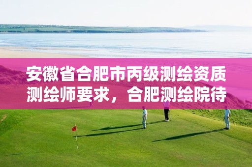 安徽省合肥市丙级测绘资质测绘师要求，合肥测绘院待遇怎么样