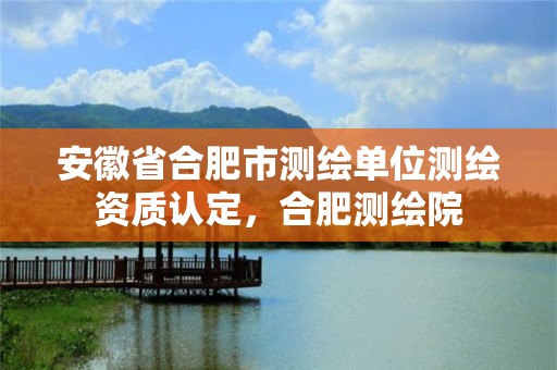 安徽省合肥市测绘单位测绘资质认定，合肥测绘院