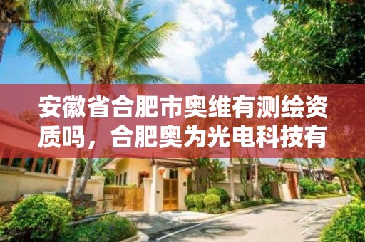 安徽省合肥市奥维有测绘资质吗，合肥奥为光电科技有限公司