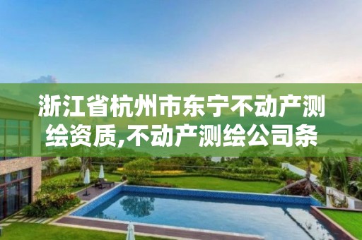 浙江省杭州市东宁不动产测绘资质,不动产测绘公司条件。