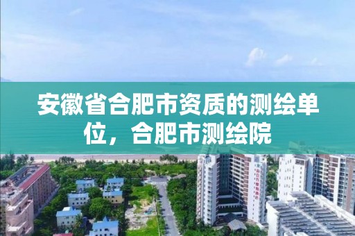 安徽省合肥市资质的测绘单位，合肥市测绘院