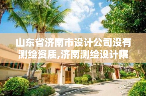 山东省济南市设计公司没有测绘资质,济南测绘设计院