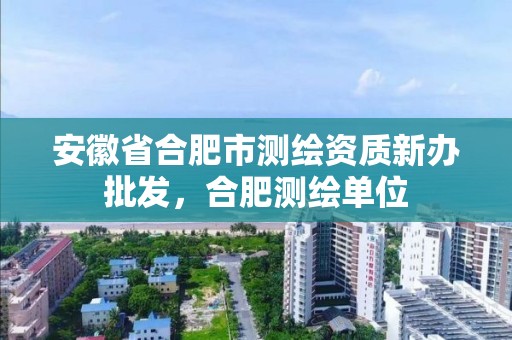 安徽省合肥市测绘资质新办批发，合肥测绘单位