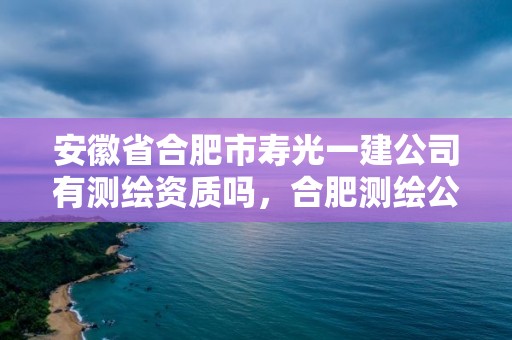 安徽省合肥市寿光一建公司有测绘资质吗，合肥测绘公司有多少家