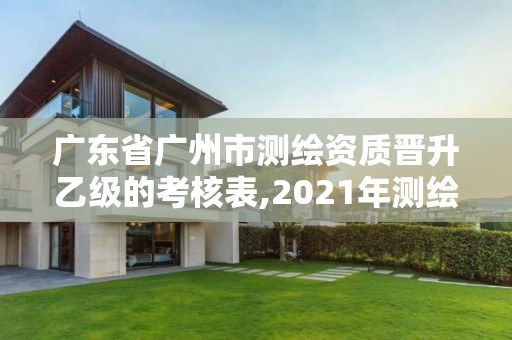 广东省广州市测绘资质晋升乙级的考核表,2021年测绘资质乙级人员要求。