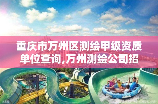 重庆市万州区测绘甲级资质单位查询,万州测绘公司招聘