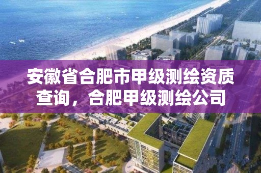 安徽省合肥市甲级测绘资质查询，合肥甲级测绘公司