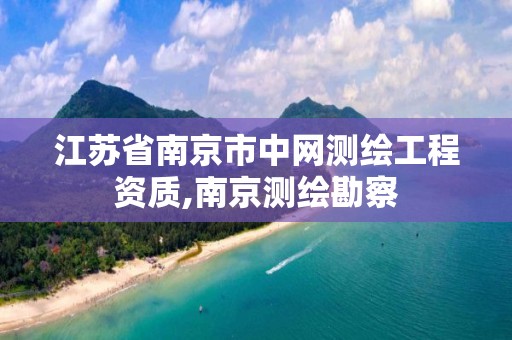 江苏省南京市中网测绘工程资质,南京测绘勘察