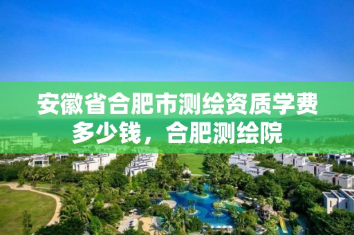 安徽省合肥市测绘资质学费多少钱，合肥测绘院