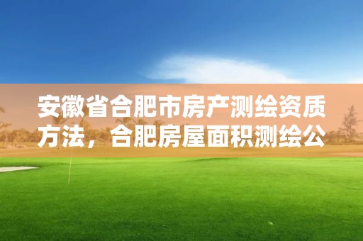 安徽省合肥市房产测绘资质方法，合肥房屋面积测绘公司