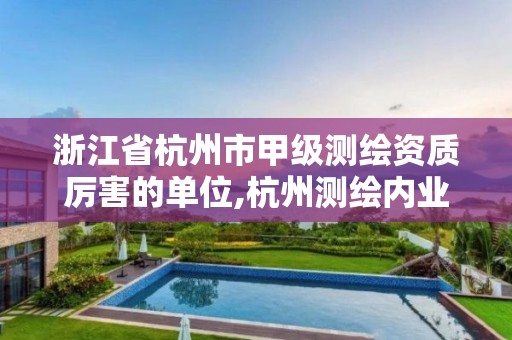 浙江省杭州市甲级测绘资质厉害的单位,杭州测绘内业招聘信息2020。