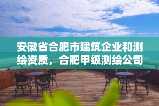 安徽省合肥市建筑企业和测绘资质，合肥甲级测绘公司排行