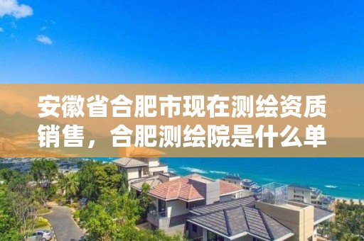 安徽省合肥市现在测绘资质销售，合肥测绘院是什么单位