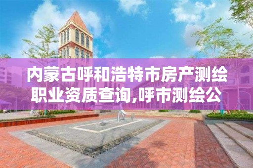 内蒙古呼和浩特市房产测绘职业资质查询,呼市测绘公司招聘