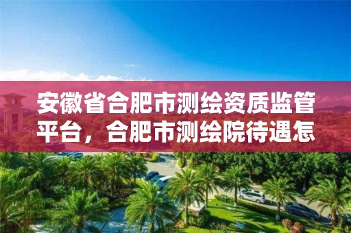 安徽省合肥市测绘资质监管平台，合肥市测绘院待遇怎么样