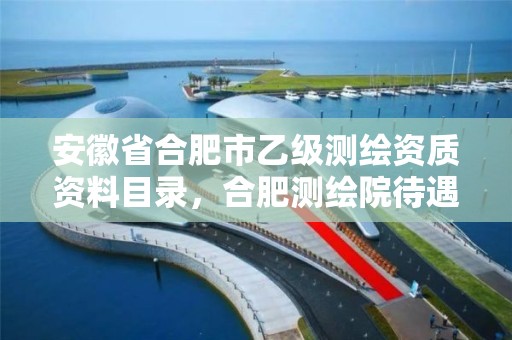 安徽省合肥市乙级测绘资质资料目录，合肥测绘院待遇怎么样