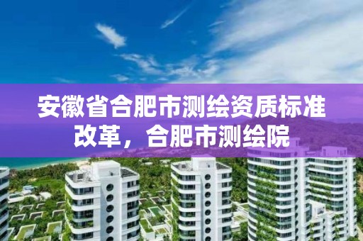 安徽省合肥市测绘资质标准改革，合肥市测绘院