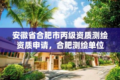 安徽省合肥市丙级资质测绘资质申请，合肥测绘单位