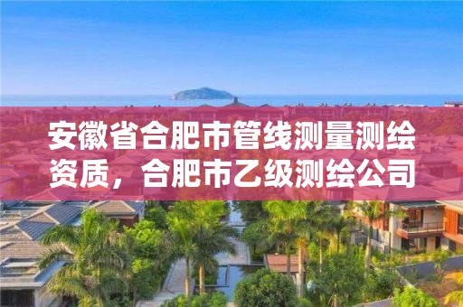 安徽省合肥市管线测量测绘资质，合肥市乙级测绘公司