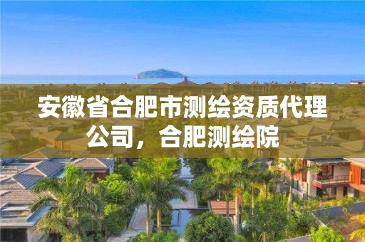 安徽省合肥市测绘资质代理公司，合肥测绘院