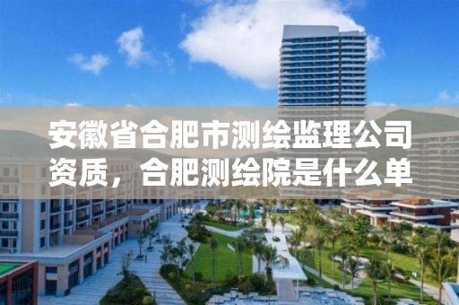 安徽省合肥市测绘监理公司资质，合肥测绘院是什么单位