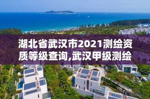 湖北省武汉市2021测绘资质等级查询,武汉甲级测绘资质名录。