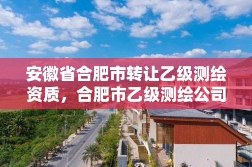 安徽省合肥市转让乙级测绘资质，合肥市乙级测绘公司