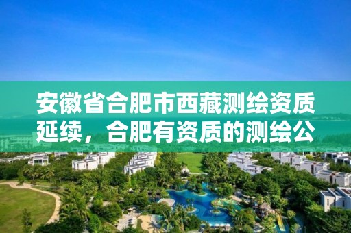 安徽省合肥市西藏测绘资质延续，合肥有资质的测绘公司