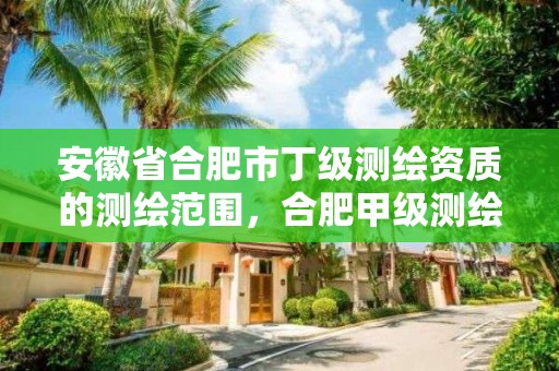 安徽省合肥市丁级测绘资质的测绘范围，合肥甲级测绘公司排行