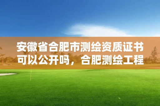 安徽省合肥市测绘资质证书可以公开吗，合肥测绘工程师