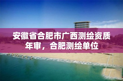 安徽省合肥市广西测绘资质年审，合肥测绘单位