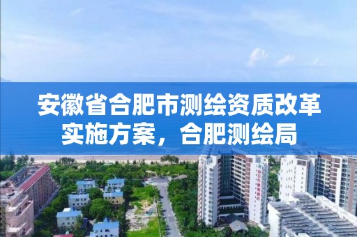 安徽省合肥市测绘资质改革实施方案，合肥测绘局