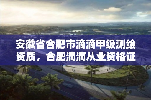 安徽省合肥市滴滴甲级测绘资质，合肥滴滴从业资格证在哪里考