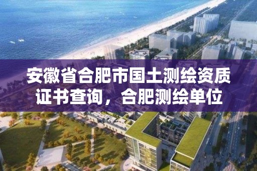 安徽省合肥市国土测绘资质证书查询，合肥测绘单位