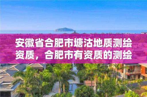 安徽省合肥市塘沽地质测绘资质，合肥市有资质的测绘公司