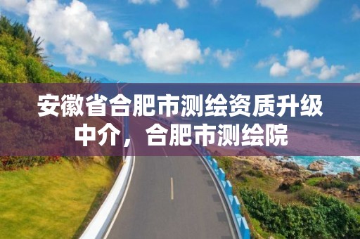 安徽省合肥市测绘资质升级中介，合肥市测绘院