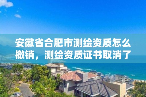 安徽省合肥市测绘资质怎么撤销，测绘资质证书取消了吗