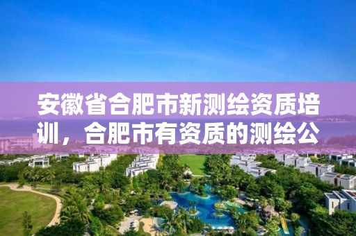 安徽省合肥市新测绘资质培训，合肥市有资质的测绘公司