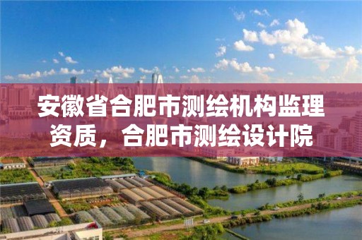 安徽省合肥市测绘机构监理资质，合肥市测绘设计院