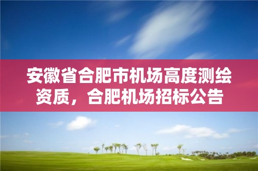 安徽省合肥市机场高度测绘资质，合肥机场招标公告